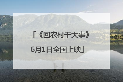 《回农村干大事》6月1日全国上映