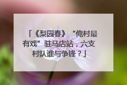 《梨园春》“俺村最有戏”驻马店站，六支村队谁与争锋？