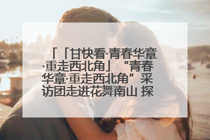 「甘快看·青春华章·重走西北角」“青春华章·重走西北角”采访团走进花舞南山 探寻天水乡村振兴之路