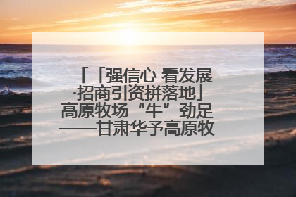 「强信心 看发展·招商引资拼落地」高原牧场“牛”劲足——甘肃华予高原牧场高标准奶牛肉牛养殖项目一线见闻