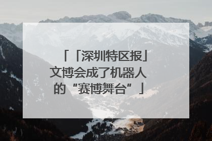 「深圳特区报」文博会成了机器人的“赛博舞台”