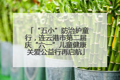 “五小”防治护童行，连云港市第二届庆“六一”儿童健康关爱公益行再启航