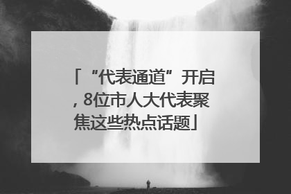 “代表通道”开启，8位市人大代表聚焦这些热点话题