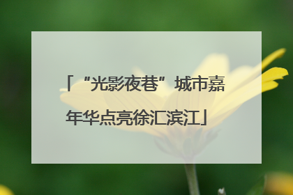 “光影夜巷”城市嘉年华点亮徐汇滨江