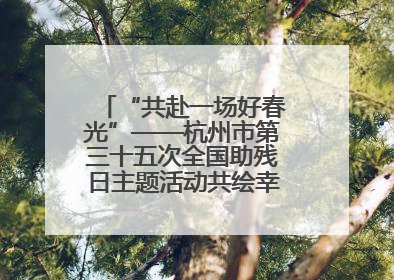 “共赴一场好春光”——杭州市第三十五次全国助残日主题活动共绘幸福答卷（组图）