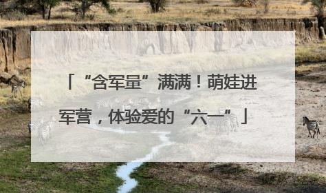 “含军量”满满！萌娃进军营，体验爱的“六一”