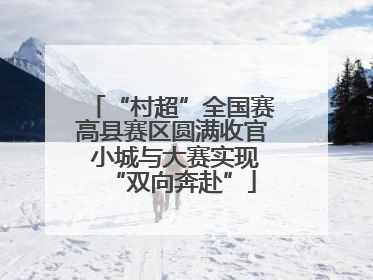 “村超”全国赛高县赛区圆满收官 小城与大赛实现“双向奔赴”