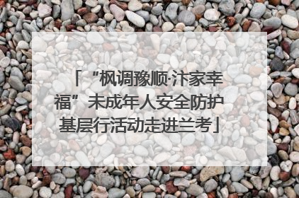 “枫调豫顺·汴家幸福”未成年人安全防护基层行活动走进兰考
