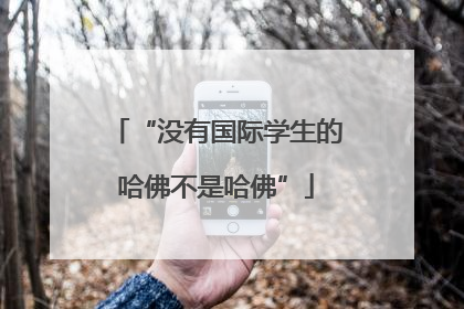 “没有国际学生的哈佛不是哈佛”