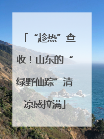 “趁热”查收！山东的“绿野仙踪”清凉感拉满