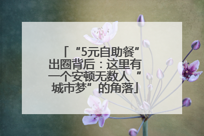 “5元自助餐”出圈背后：这里有一个安顿无数人“城市梦”的角落