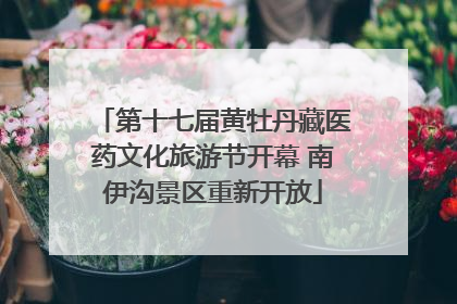 第十七届黄牡丹藏医药文化旅游节开幕 南伊沟景区重新开放