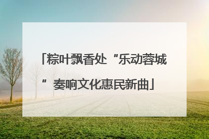 粽叶飘香处“乐动蓉城”奏响文化惠民新曲