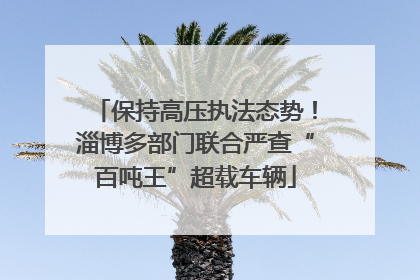 保持高压执法态势！淄博多部门联合严查“百吨王”超载车辆
