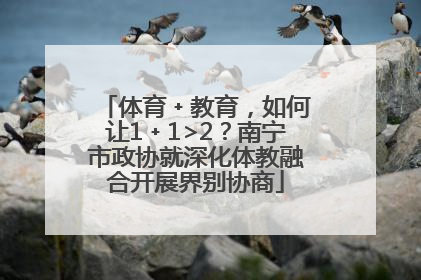 体育﹢教育，如何让1﹢1>2？南宁市政协就深化体教融合开展界别协商
