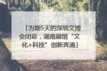 为期5天的深圳文博会闭幕，湖南展馆“文化+科技”创新奔涌