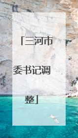 三河市委书记调整