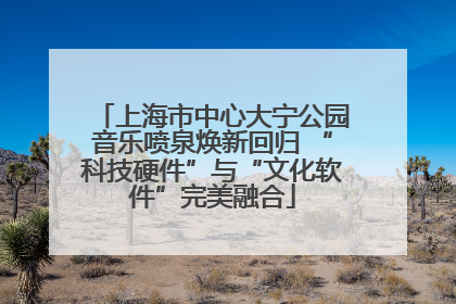 上海市中心大宁公园音乐喷泉焕新回归 “科技硬件”与“文化软件”完美融合