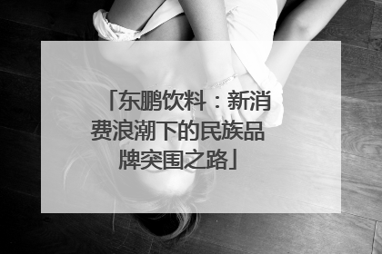 东鹏饮料：新消费浪潮下的民族品牌突围之路