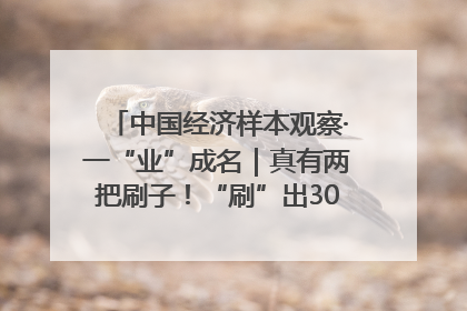 中国经济样本观察·一“业”成名｜真有两把刷子！“刷”出30亿级“颜值经济”