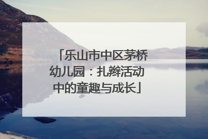 乐山市中区茅桥幼儿园：扎辫活动中的童趣与成长