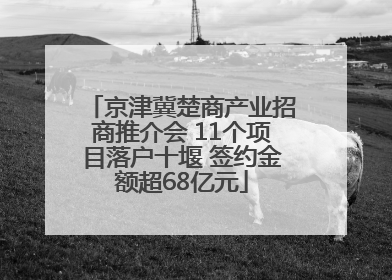 京津冀楚商产业招商推介会 11个项目落户十堰 签约金额超68亿元