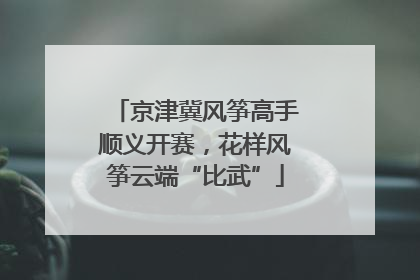 京津冀风筝高手顺义开赛，花样风筝云端“比武”