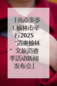 亮点多多！榆林市举行2025“清爽榆林”文旅消费季活动新闻发布会
