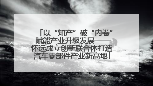 以“知产”破“内卷” 赋能产业升级发展——怀远成立创新联合体打造汽车零部件产业新高地