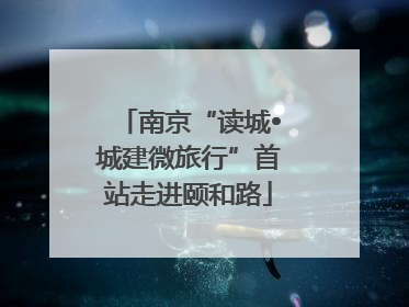 南京“读城•城建微旅行”首站走进颐和路