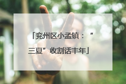 兖州区小孟镇：“三夏”收割话丰年