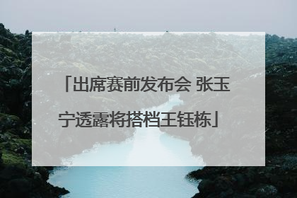 出席赛前发布会 张玉宁透露将搭档王钰栋