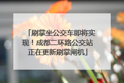 刷掌坐公交车即将实现！成都二环路公交站正在更新刷掌闸机