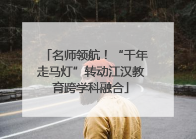 名师领航！“千年走马灯”转动江汉教育跨学科融合