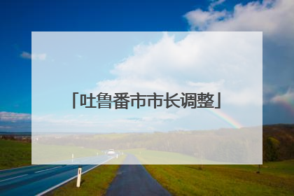 吐鲁番市市长调整