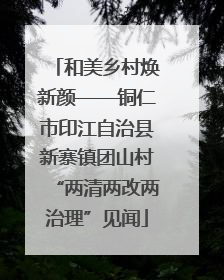 和美乡村焕新颜——铜仁市印江自治县新寨镇团山村“两清两改两治理”见闻