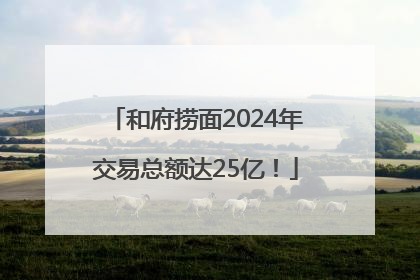 和府捞面2024年交易总额达25亿！