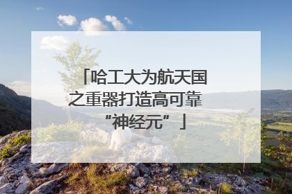 哈工大为航天国之重器打造高可靠“神经元”