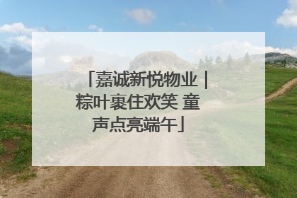 嘉诚新悦物业｜粽叶裹住欢笑 童声点亮端午