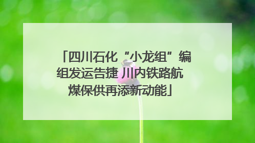 四川石化“小龙组”编组发运告捷 川内铁路航煤保供再添新动能