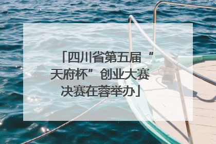 四川省第五届“天府杯”创业大赛决赛在蓉举办