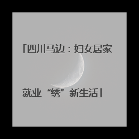 四川马边：妇女居家就业“绣”新生活