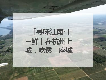 寻味江南·十三鲜｜在杭州上城，吃透一座城的古今味觉