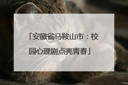 安徽省马鞍山市：校园心理剧点亮青春