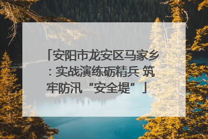 安阳市龙安区马家乡：实战演练砺精兵 筑牢防汛“安全堤”