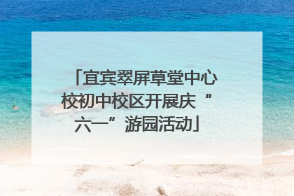 宜宾翠屏草堂中心校初中校区开展庆“六一”游园活动