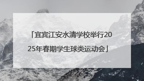 宜宾江安水清学校举行2025年春期学生球类运动会