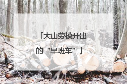 大山劳模开出的“早班车”
