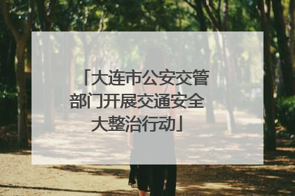 大连市公安交管部门开展交通安全大整治行动