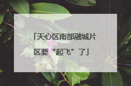 天心区南部融城片区要“起飞”了